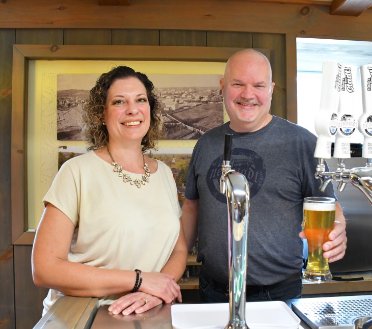 Anita and Mike Weber, owners of Neustadt Springs Brewery
